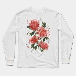 Pink Chrysanthemum Bouquet Long Sleeve T-Shirt